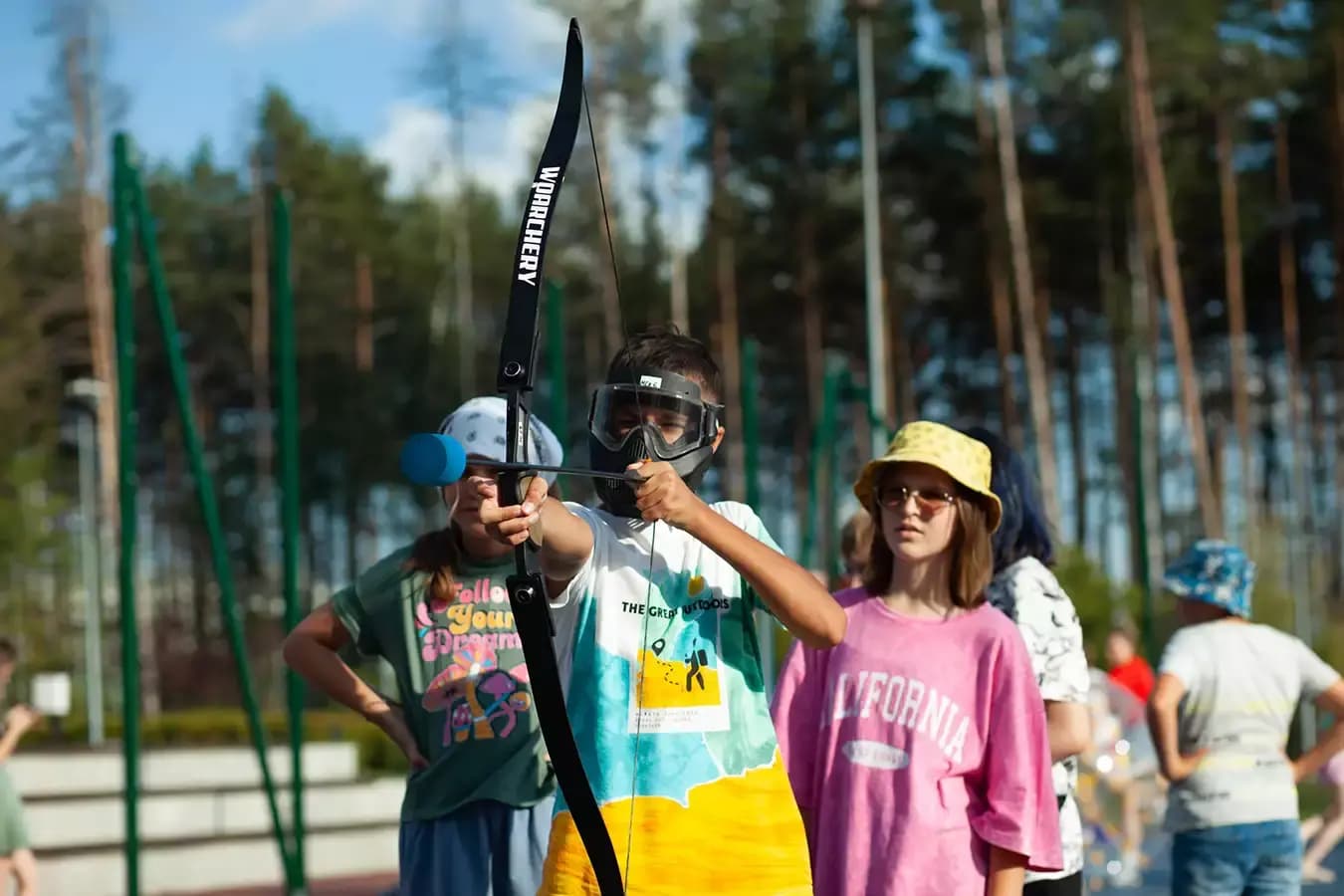 Детский лагерь в сентябре