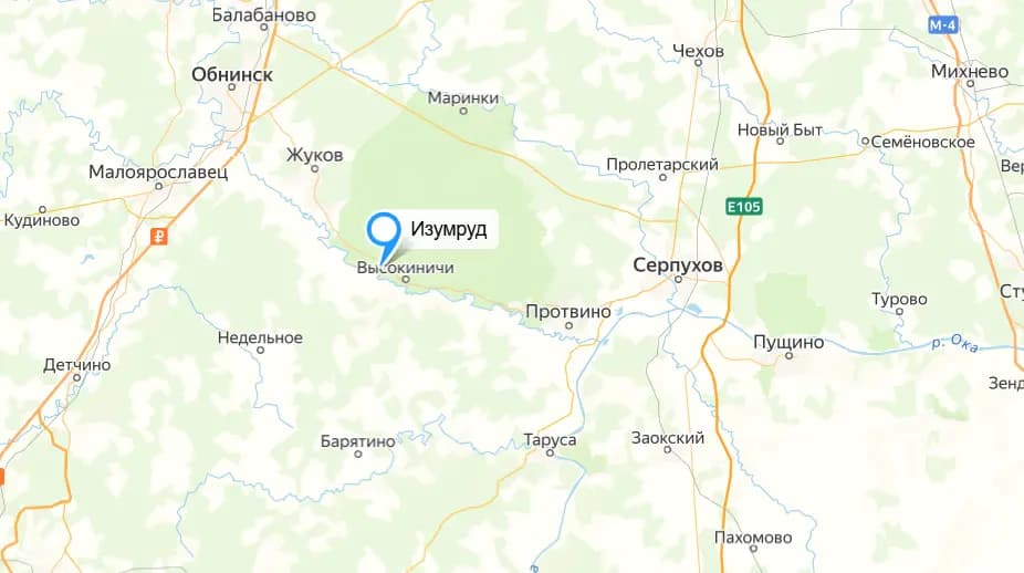 Калужская обл., Жуковский р-н, недалеко от от села Высокиничи, 100 км от МКАД по Калужскому шоссе. Организуем трансфер на комфортабельном автобусе в сопровождении вожатых.