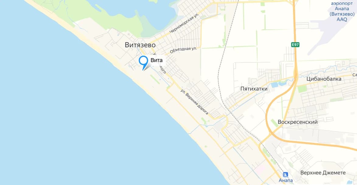 Анапа, Пионерский пр., 253, санаторий «Вита». Осуществляется трансфер: Москва — «Вита» — Москва