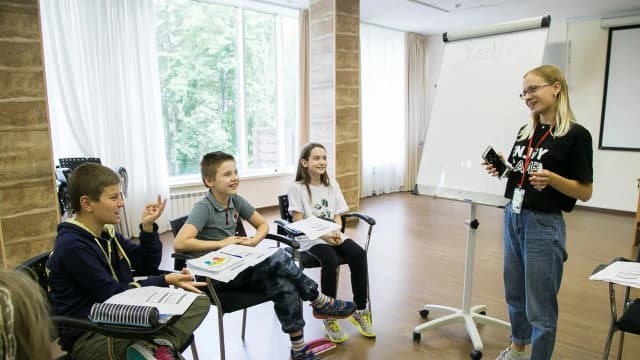 Занятие в языковом клубе